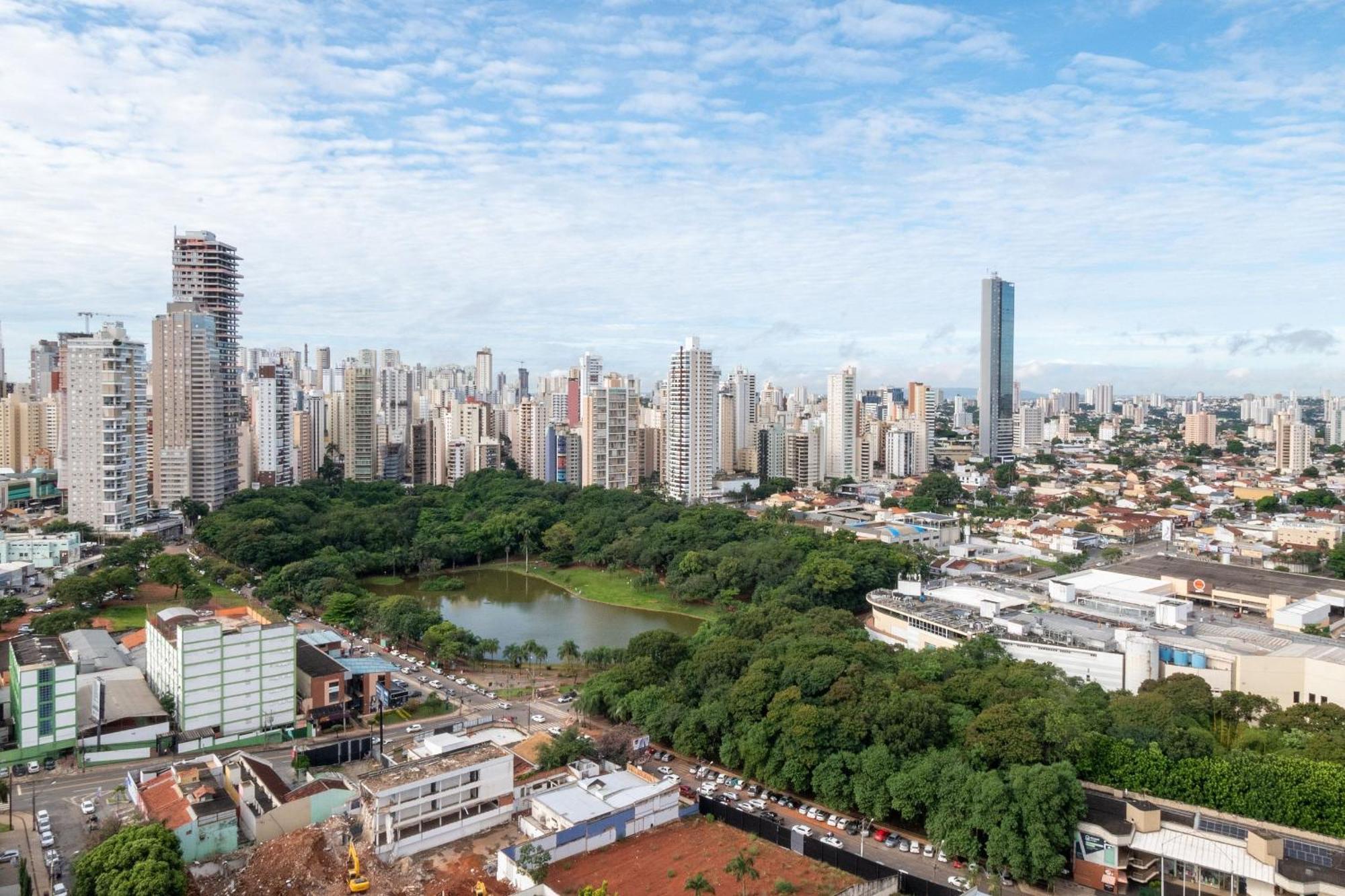 Flat No Ed Walk Bueno - Setor Bueno - Ao Lado Do Goiania Shopping - Wb2405- Andar Alto 아파트 외부 사진