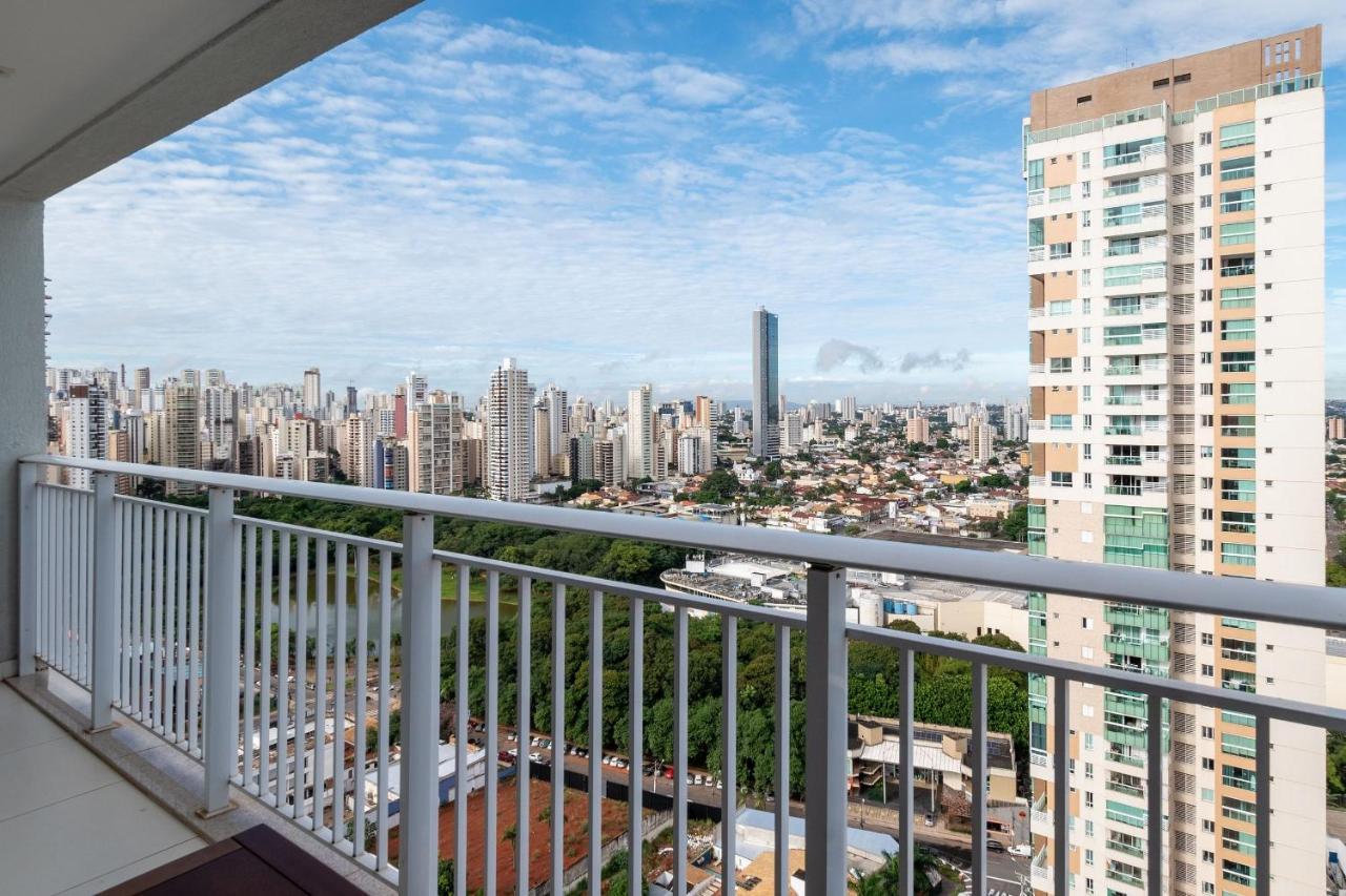 Flat No Ed Walk Bueno - Setor Bueno - Ao Lado Do Goiania Shopping - Wb2405- Andar Alto 아파트 외부 사진
