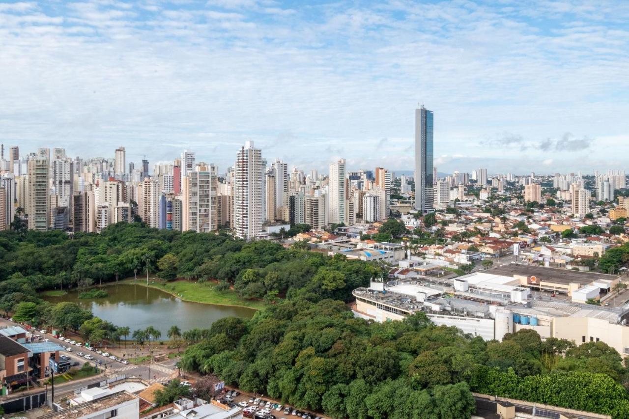 Flat No Ed Walk Bueno - Setor Bueno - Ao Lado Do Goiania Shopping - Wb2405- Andar Alto 아파트 외부 사진
